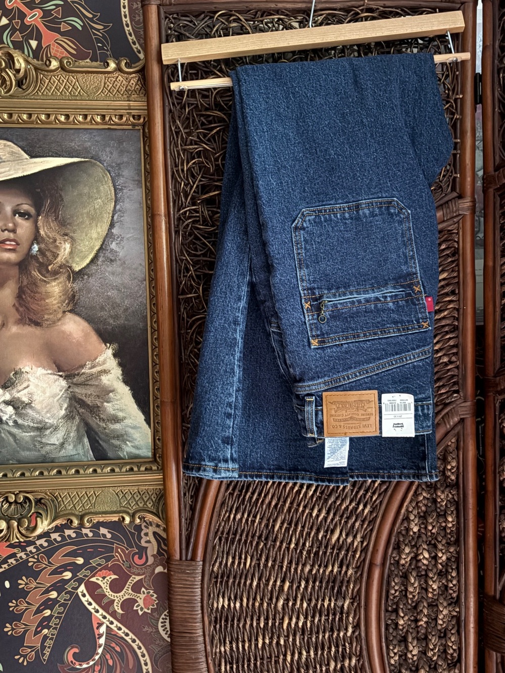 Levi’s Ribcage Bell Jeans 29x30 High Rise Flare Zip Pocket Denim NWT